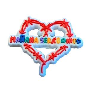 Mañana Sera Bonito Karol G Heart Croc Charm